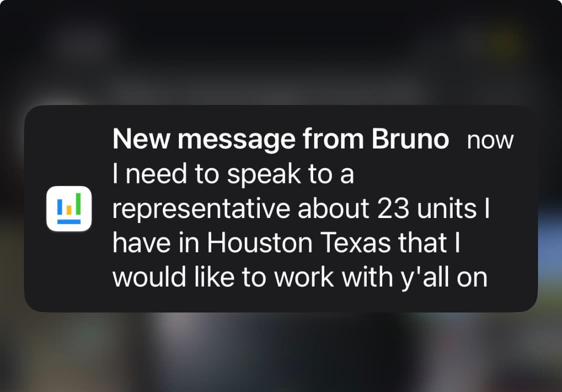 Property owner inquiry about 23 units in Houston, Texas