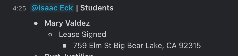 Coach announcement of student property win
